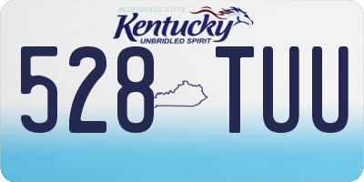 KY license plate 528TUU