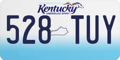 KY license plate 528TUY