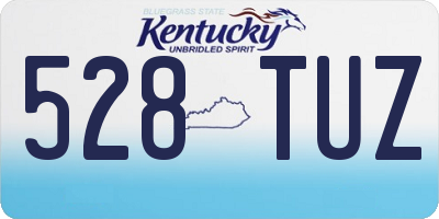 KY license plate 528TUZ