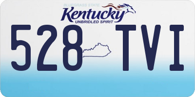 KY license plate 528TVI