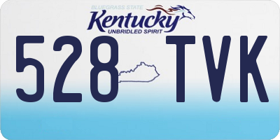 KY license plate 528TVK