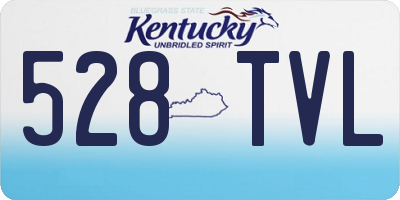KY license plate 528TVL