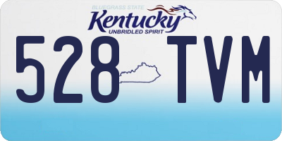 KY license plate 528TVM