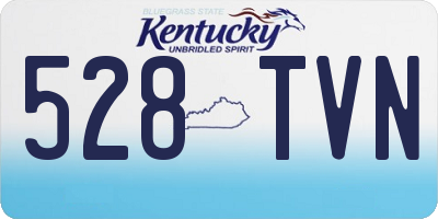 KY license plate 528TVN