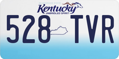 KY license plate 528TVR