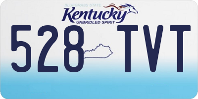 KY license plate 528TVT