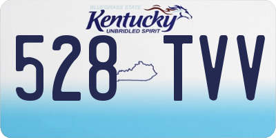 KY license plate 528TVV