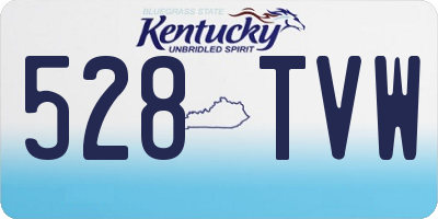 KY license plate 528TVW