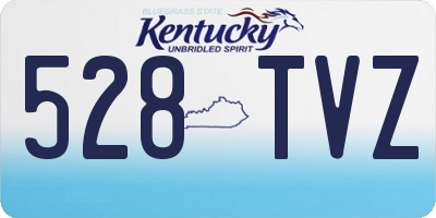KY license plate 528TVZ