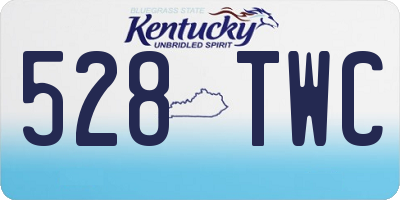 KY license plate 528TWC