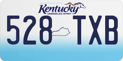 KY license plate 528TXB