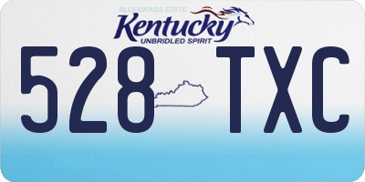 KY license plate 528TXC