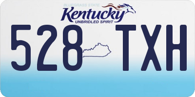 KY license plate 528TXH