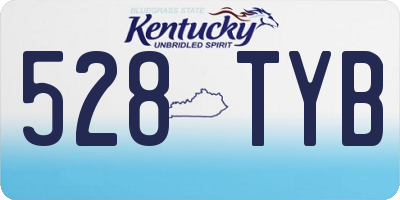 KY license plate 528TYB