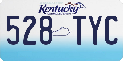 KY license plate 528TYC