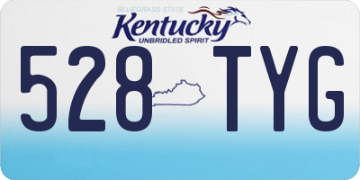KY license plate 528TYG