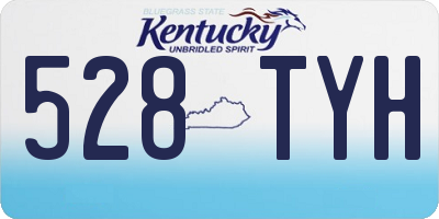 KY license plate 528TYH