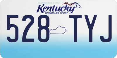 KY license plate 528TYJ
