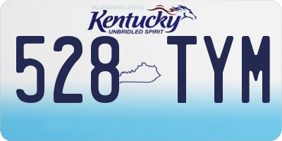 KY license plate 528TYM