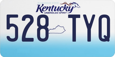 KY license plate 528TYQ