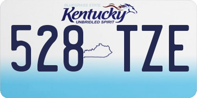 KY license plate 528TZE
