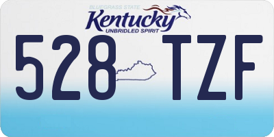 KY license plate 528TZF
