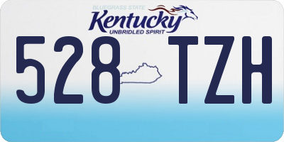 KY license plate 528TZH