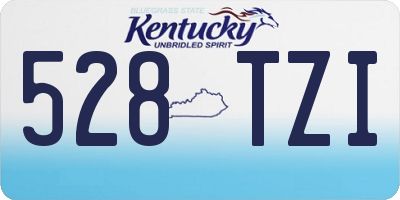 KY license plate 528TZI