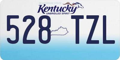 KY license plate 528TZL