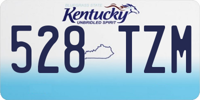 KY license plate 528TZM