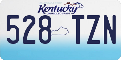 KY license plate 528TZN