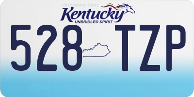 KY license plate 528TZP