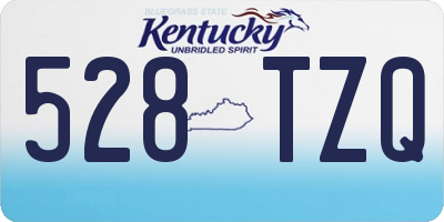 KY license plate 528TZQ