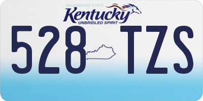 KY license plate 528TZS