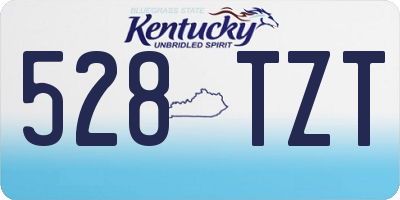 KY license plate 528TZT