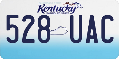 KY license plate 528UAC