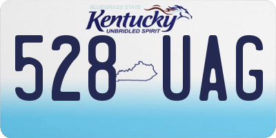 KY license plate 528UAG