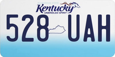 KY license plate 528UAH