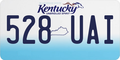 KY license plate 528UAI