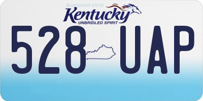 KY license plate 528UAP