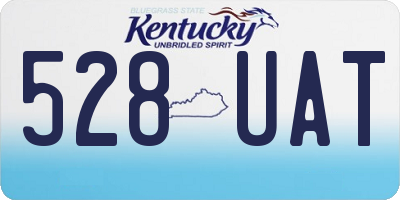 KY license plate 528UAT