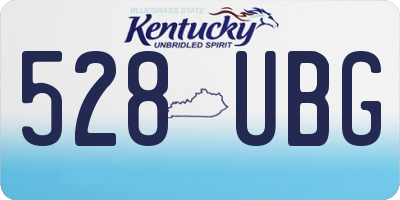 KY license plate 528UBG