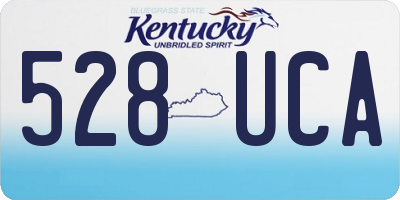 KY license plate 528UCA