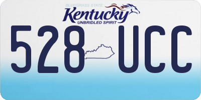 KY license plate 528UCC