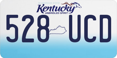 KY license plate 528UCD
