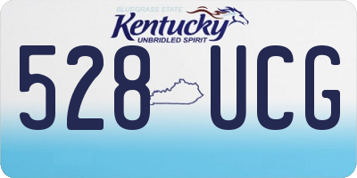 KY license plate 528UCG