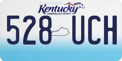 KY license plate 528UCH