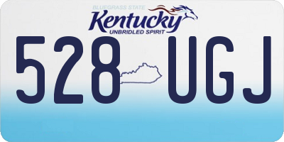 KY license plate 528UGJ