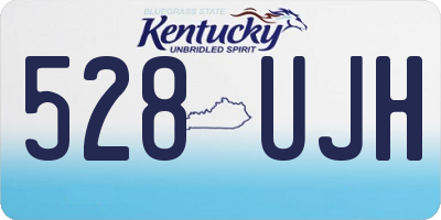 KY license plate 528UJH