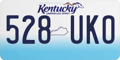 KY license plate 528UKO